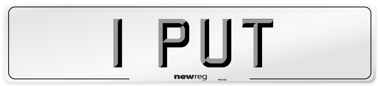 1 PUT Number Plate from New Reg
